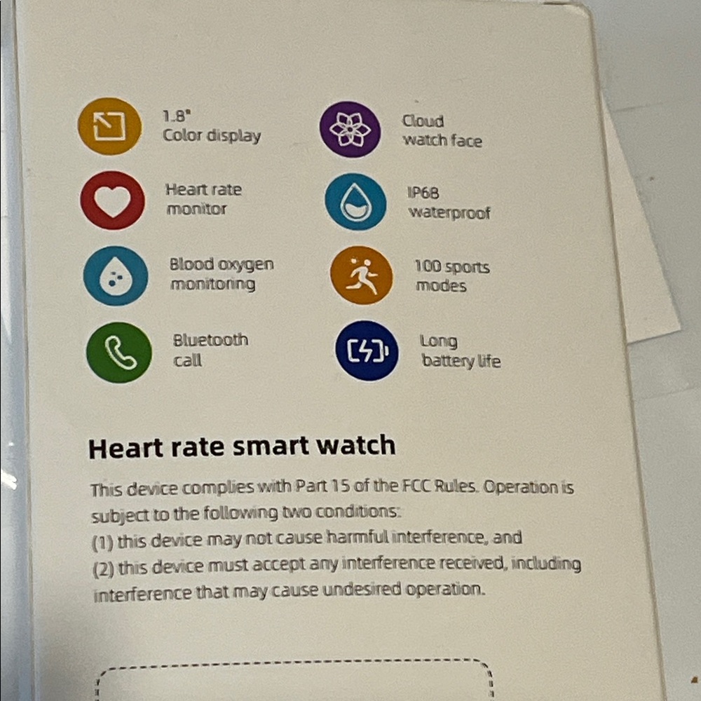 Pink Smart Watch new in pkg - Picture 5 of 7
